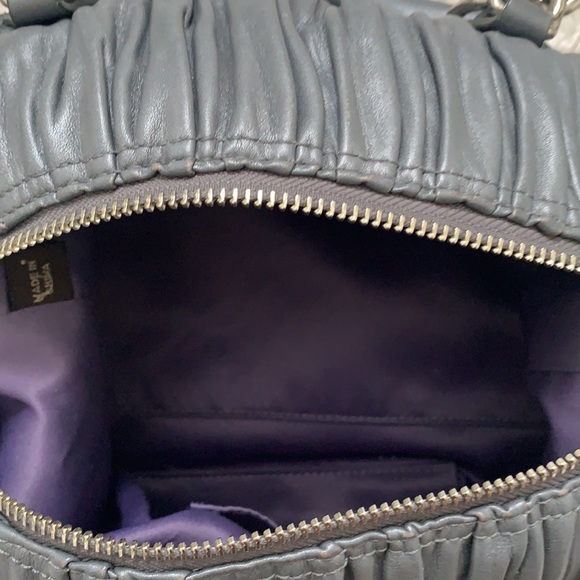 Coach Ashley Ruched Leather Satchel H1169-F17647 - Picture 8 of 15